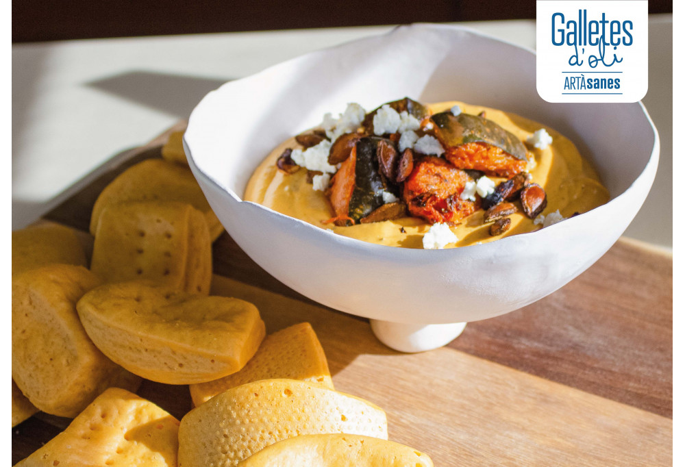 Recepta DIP de Carabassa amb les Galletes ARTÀsanes Picants